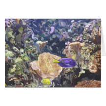 Underwater Scene. Greeting Card