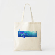 Underwater Sea Turtle Canvas Bag