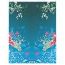 underwater swirl bliss abstract notebook flyer design