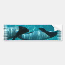 Underwater Whales Bumper Sticker