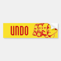 UNDO bumper sticker