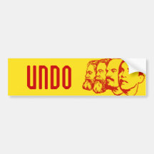 UNDO bumper sticker