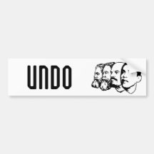 UNDO bumper sticker