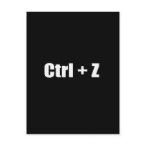 Undo - CTRL + Z