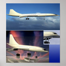 Une avion de ligne supersonique posters