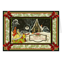 Une carte de Noël de nuit étoilée