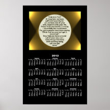Une copie ronde de ~ de calendrier de Tuit Posters
