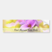 Une fleur pourpre simple de cresson de roche adhésifs pour voiture