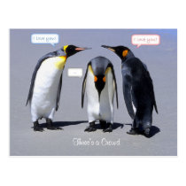 Une foule de trois cartes postales
