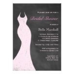 Une invitation nuptiale rose vintage de douche invitations