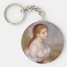 Une jeune fille avec des marguerites - Pierre-Augu Porte-clé