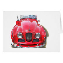 Une Jowett-Jupiter, voiture rare !!!! Carte De Vœux