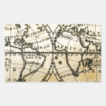 Une nouvelle compréhension géographique de compagn autocollant rectangulaire