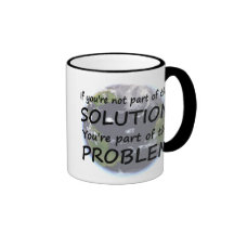 Une partie de la tasse de solution