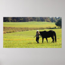 Une promenade avec son cheval affiches
