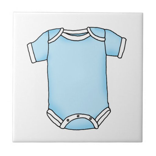 une seule pièce de bébé bleu carreau en céramique