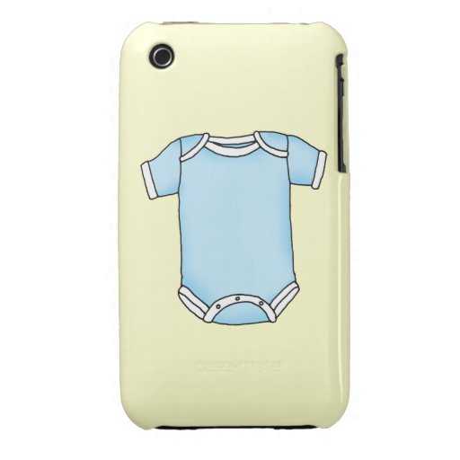 une seule pièce de bébé bleu coques iPhone 3 Case-Mate