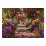Une voie dans Garden de Monet, Giverny, 1902 Cartes De Vœux