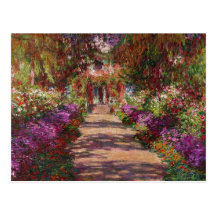 Une voie dans Garden de Monet, Giverny, 1902 Cartes Postales