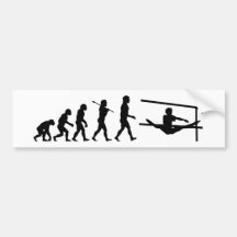 Uneven Bars Sport Evolution Bumper Stickers
