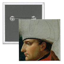 Unfinished Portrait of Napoleon I Pinback Button