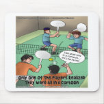 Unfunny Tennis Cartoon Funny Tees Cards Gifts Etc mousepads