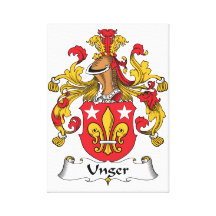 Unger Family Crest Canvas Prints