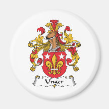 Unger Family Crest Fridge Magnet