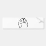 Unhappy Rage Face Bumper Stickers