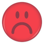 Unhappy smiley face stickers