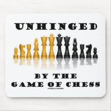 Unhinged By The Game Of Chess (Reflective Chess) Mousepad