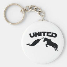 Unicorn and Narwhal Keychain