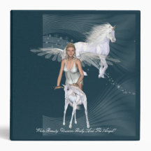 Unicorn Baby Unicorn And Angel Avery Binder
