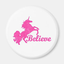 Unicorn, Believe Refrigerator Magnet