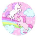 Unicorn Birthday Party Favour Stickers