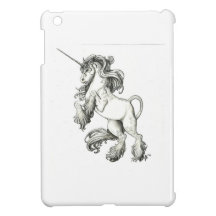 Unicorn black and white iPad mini cases
