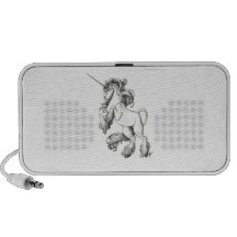Unicorn black and white notebook speakers