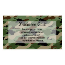 Unicorn Camouflage Business Card Template
