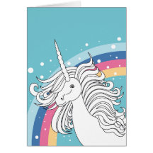 UNICORN CARD BLUE