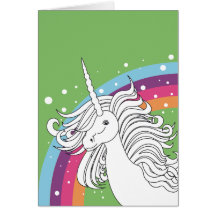 UNICORN CARD GREEN