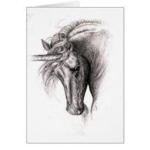Unicorn Colt Greeting Cards