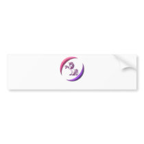 Unicorn Design Bumper Sticker