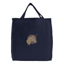 Unicorn Dreams Embroidered Tote Bags