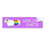 Unicorn Farts Bumper Sticker bumper stickers
