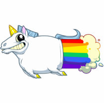 Unicorn Farts Magnet Photo Cutout