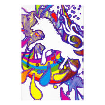 Unicorn_Gallop Personalized Stationery
