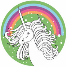 UNICORN GREEN ACRYLIC CUT OUTS