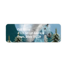 Unicorn in Moonlight  Mailing Labels