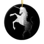 unicorn logo,glisten christmas tree ornament
