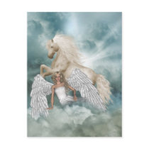 Unicorn Magical Beauty Angel Postcard